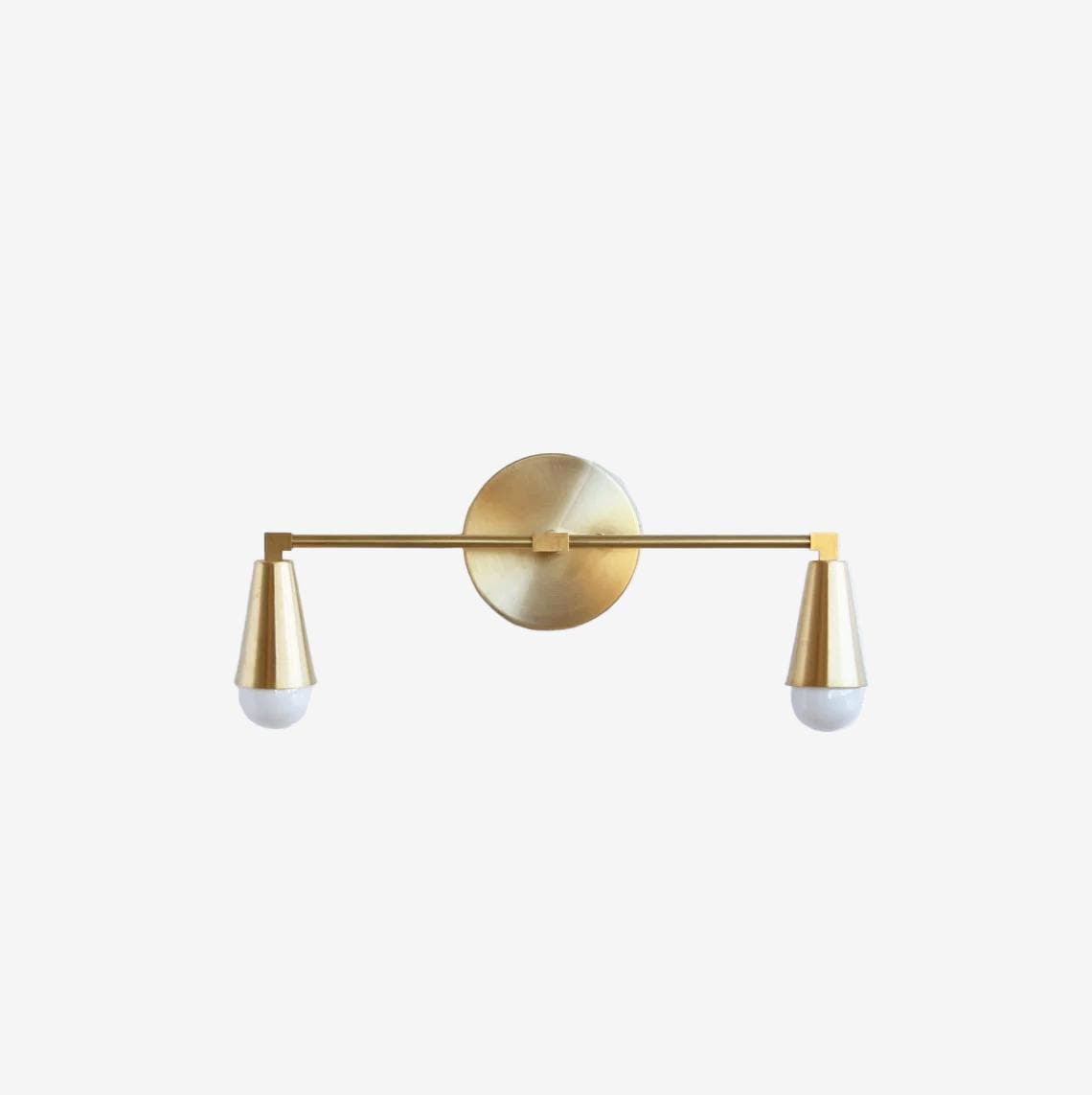 Solid Brass Wall Sconce  light, Modern  Brass Wall Sconce  light, Mid Century Sconce Light-6“ arm, UL Listed, No.0501