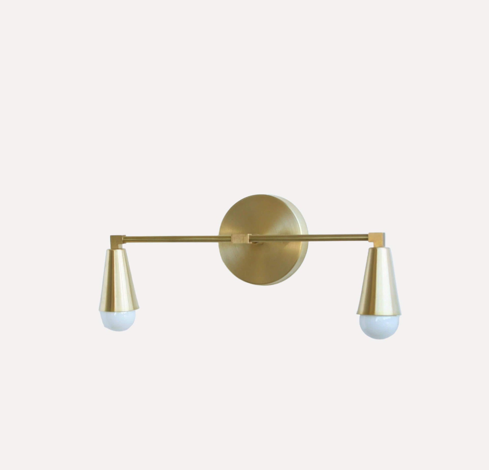 Solid Brass Wall Sconce  light, Modern  Brass Wall Sconce  light, Mid Century Sconce Light-6“ arm, UL Listed, No.0501