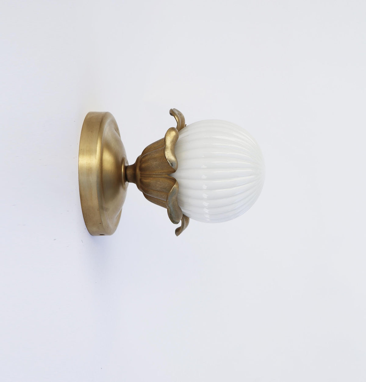 Brass wall sconce light/Ceiling light  with flower lamp holder, Classic brass ceiling light, UL Listed, No.3014