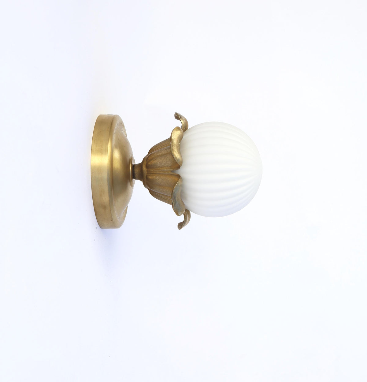 Brass wall sconce light/Ceiling light  with flower lamp holder, Classic brass ceiling light, UL Listed, No.3014
