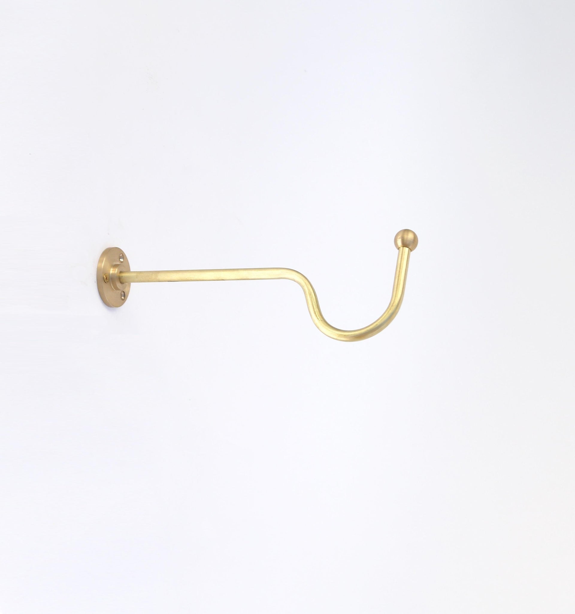 Brass planter hanger - Brass wall hanger - Brass wall hook - Brass planter hook - Brass hanging plant bracket hook. No.0799