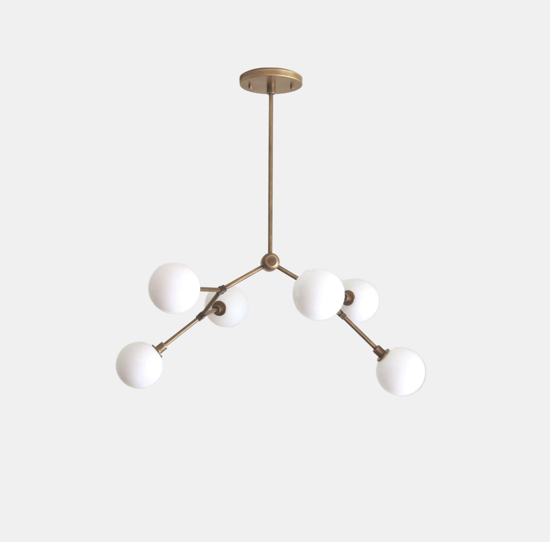 Modern Brass Sputnik Chandelier, Mid-century Modern Sputnik, UL Listed PPQ4 No.0391