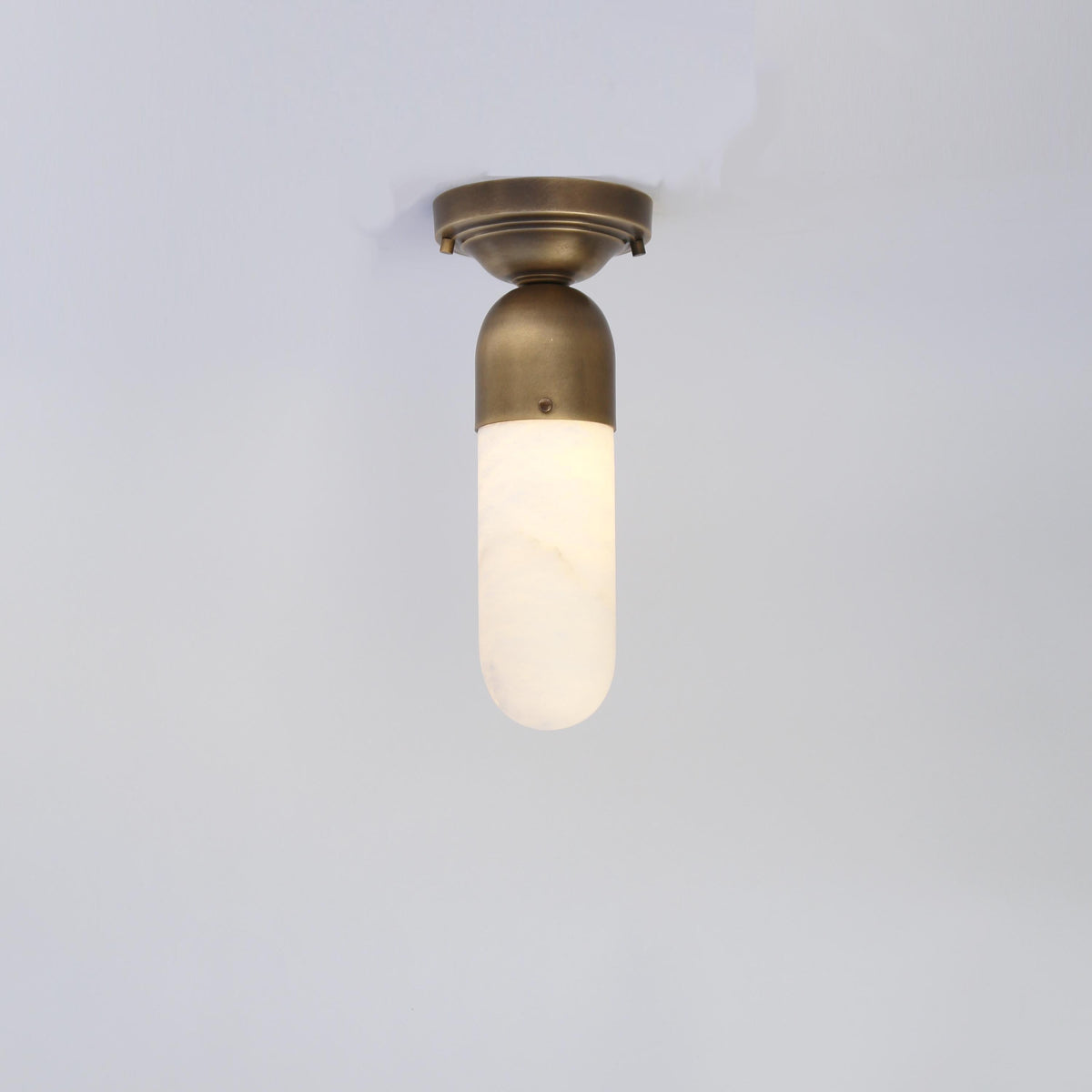 Flush Mount Ceiling Light Fixture - Mid Century Modern Globe Lighting Fixtures - Modern Brass Light Fixtures, UL Listed, No.1200