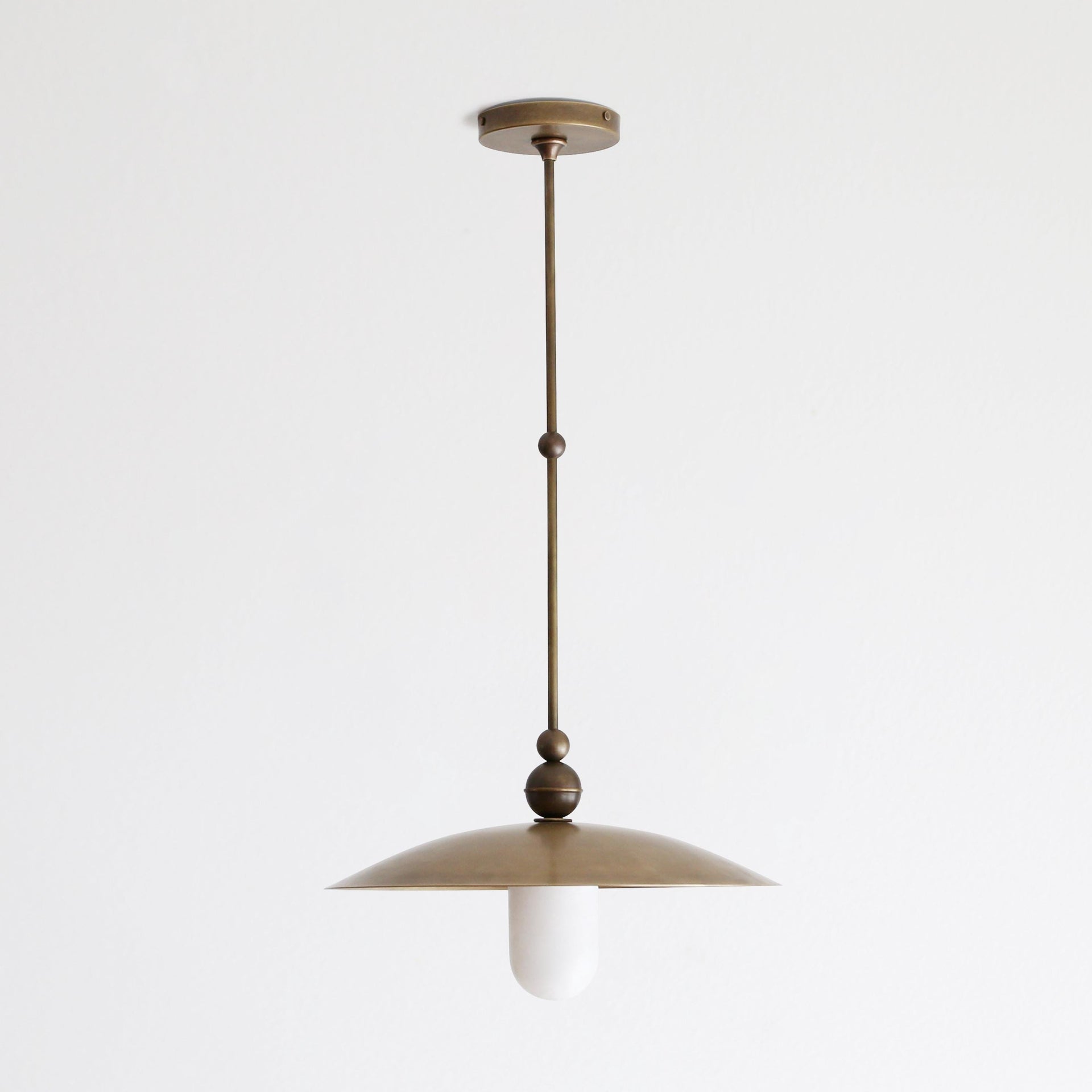 Brass Pendant light -  Kitchen Island light with 16" brass shade, UL Listed, No.4081