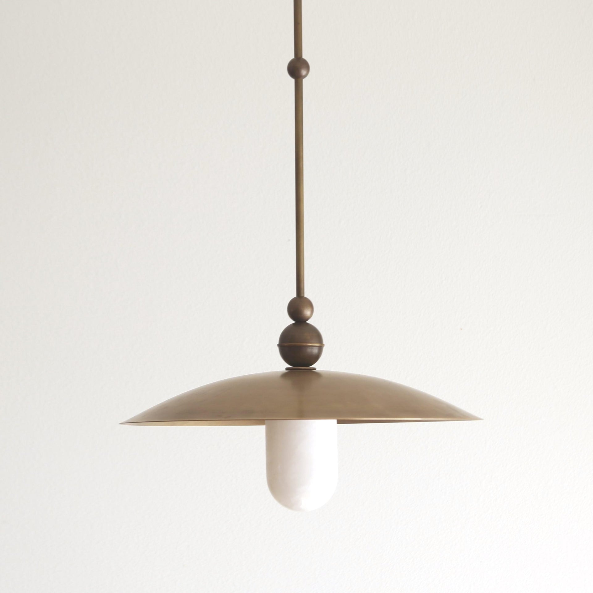 Brass Pendant light -  Kitchen Island light with 16" brass shade, UL Listed, No.4081
