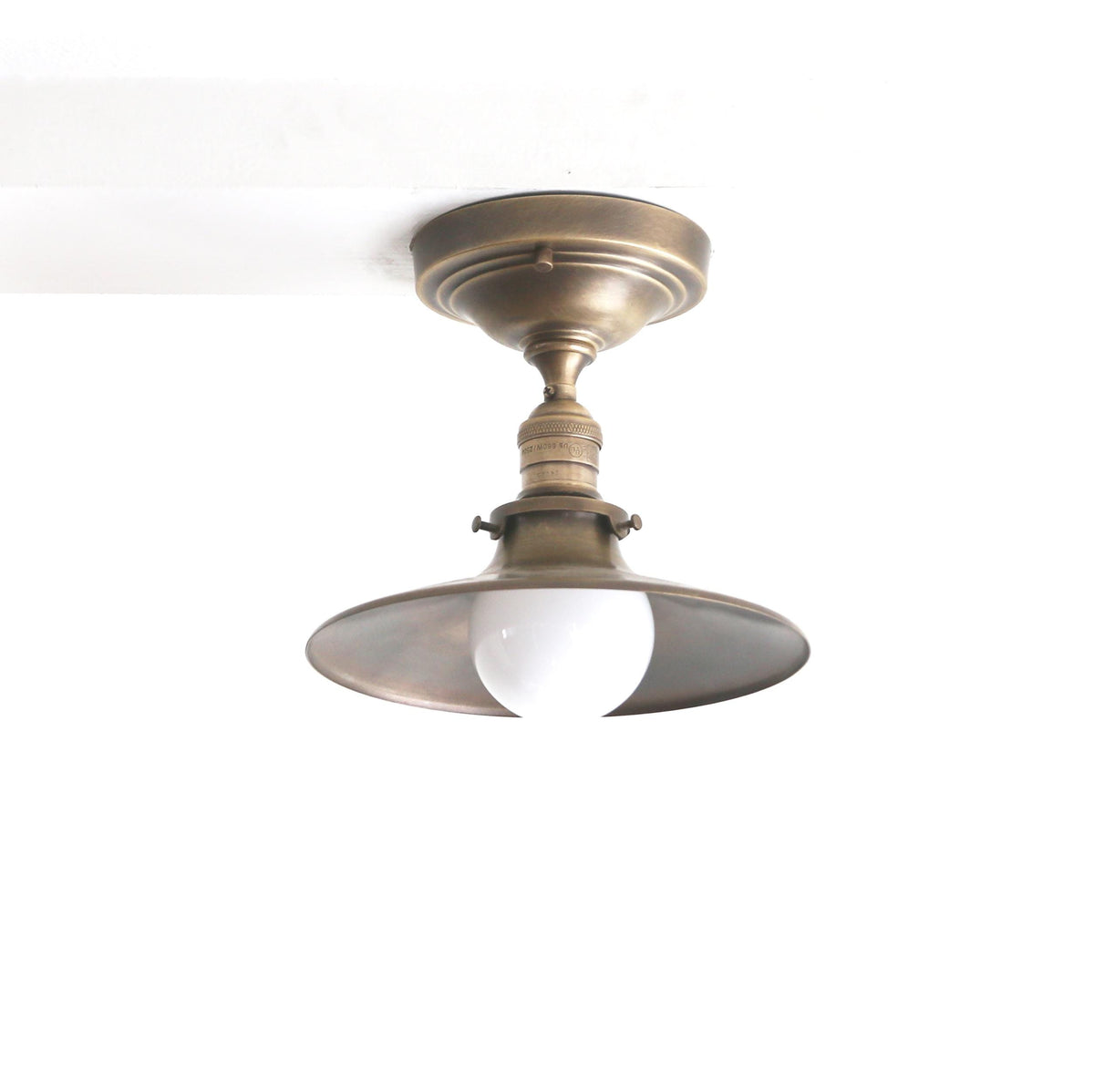 Brass ceiling light , Brass  ceiling light, Flush mount light, UL Listed, No.4035