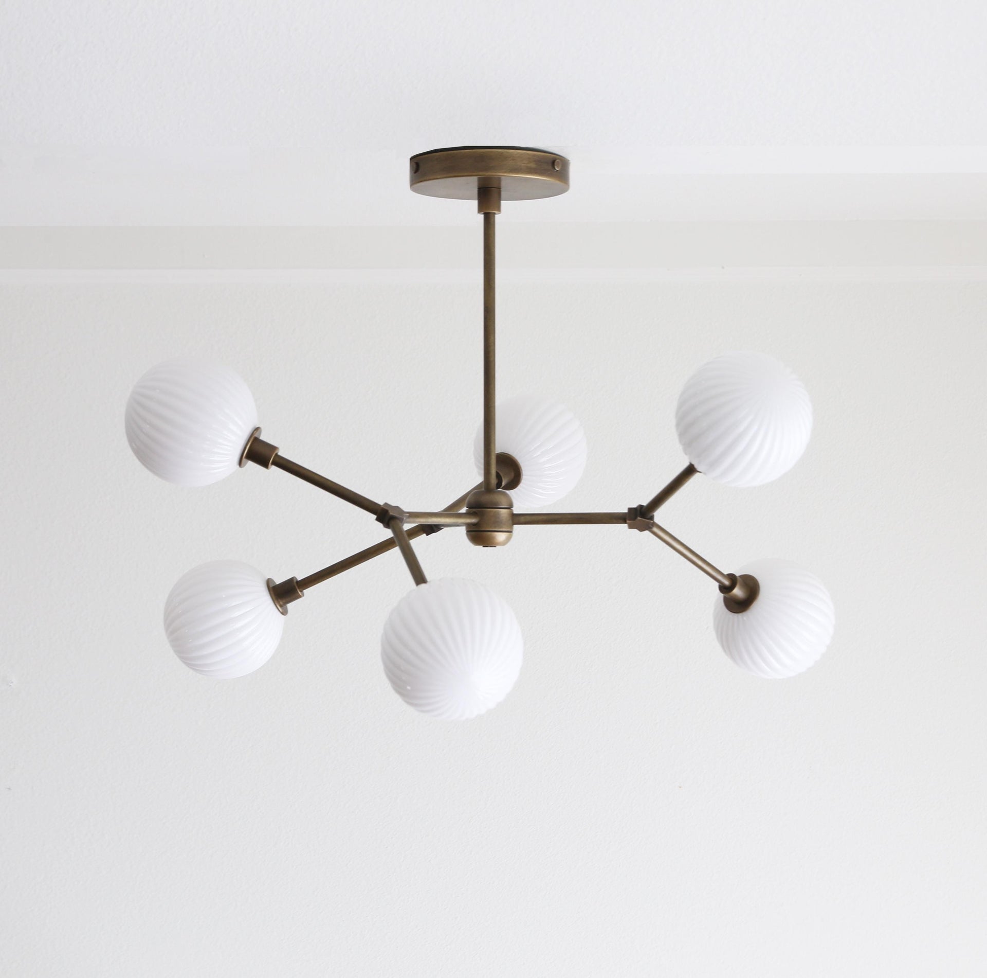 Modern Brass Sputnik Chandelier, Mid-century Modern Sputnik, PPQ4, UL Listed No.4061