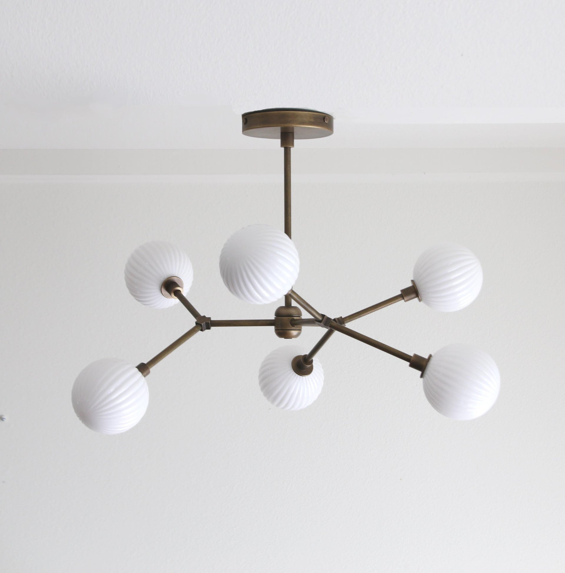 Modern Brass Sputnik Chandelier, Mid-century Modern Sputnik, PPQ4, UL Listed No.4061