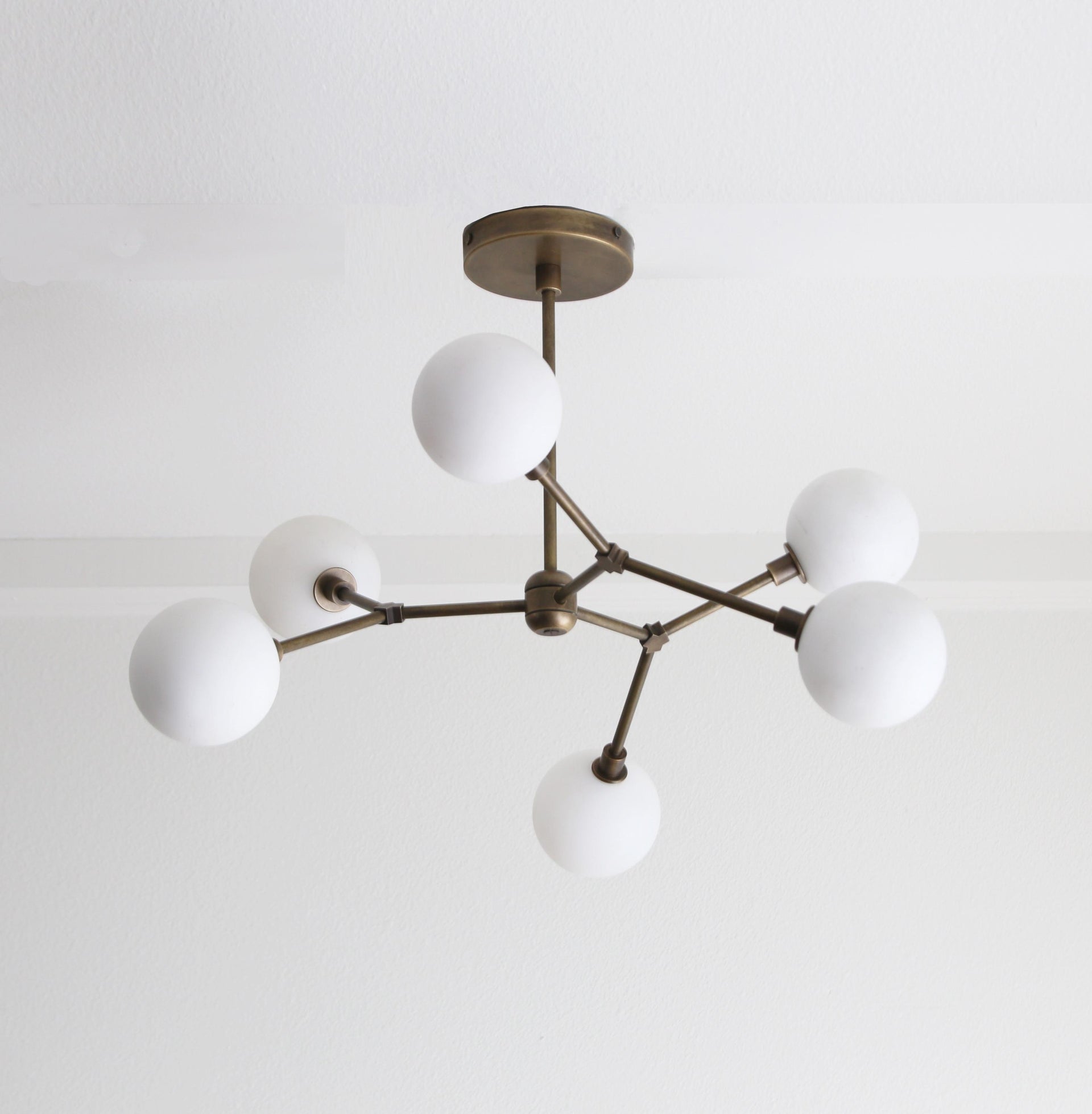 Modern Brass Sputnik Chandelier, Mid-century Modern Sputnik, PPQ4, UL Listed No.4062