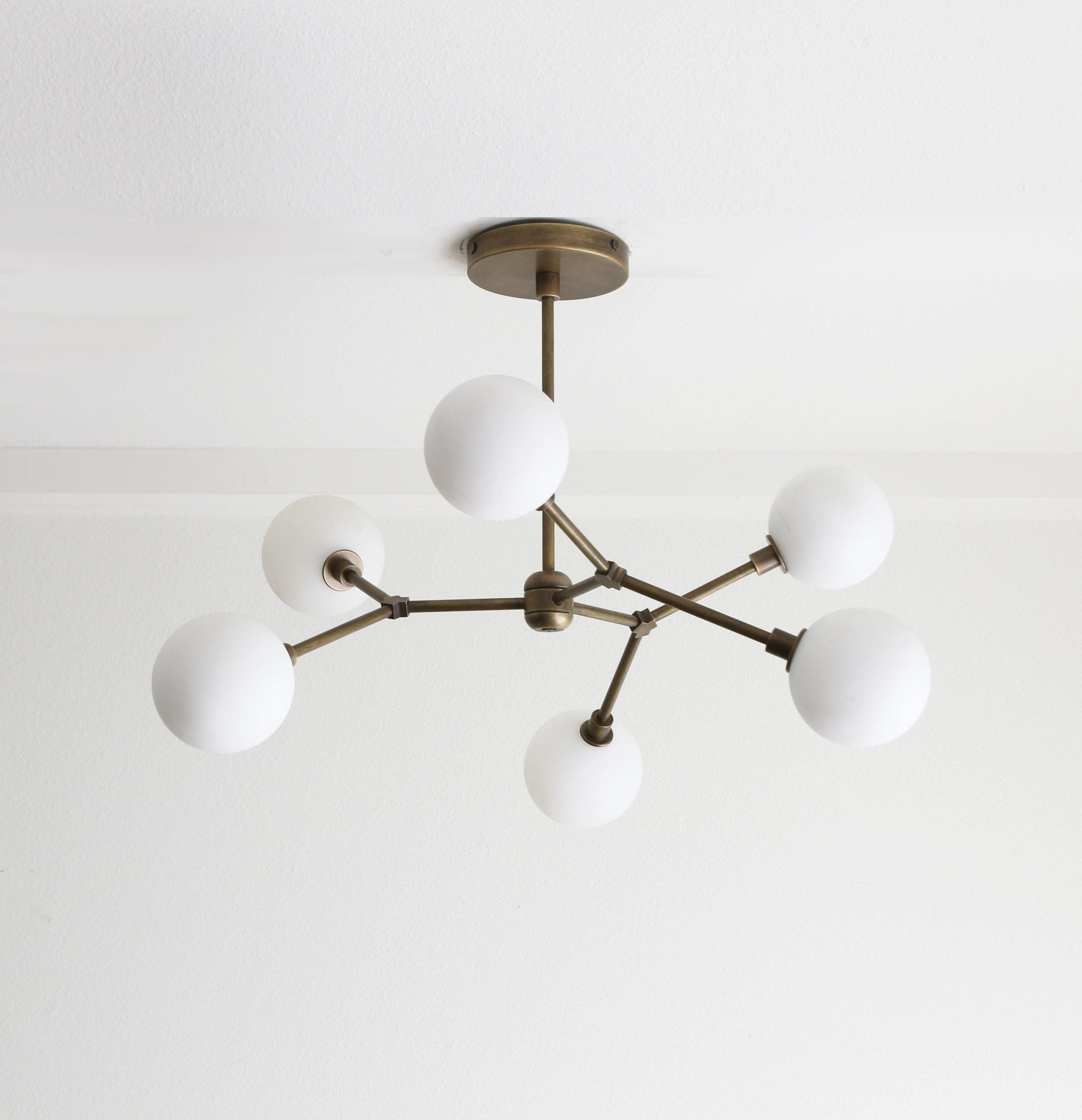 Modern Brass Sputnik Chandelier, Mid-century Modern Sputnik, PPQ4, UL Listed No.4062
