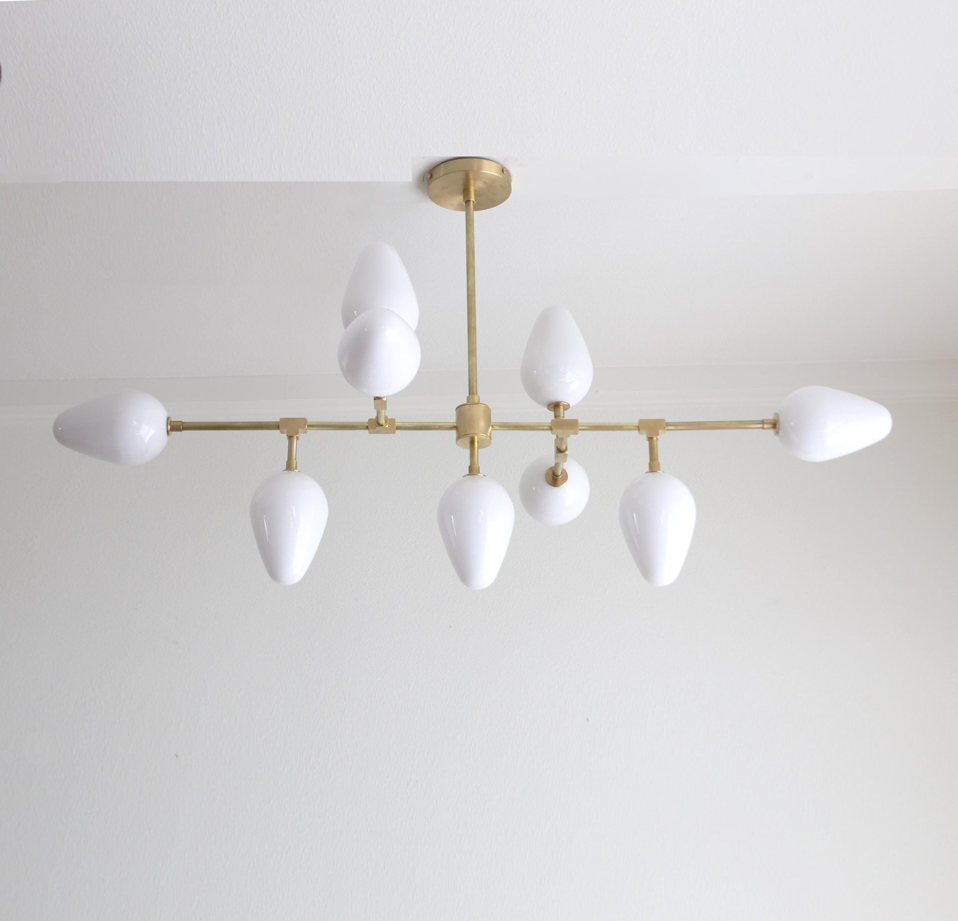Brass Chandelier, Modern Brass Sputnik Chandelier, Mid-century Modern Sputnik, UL Listed No.4071