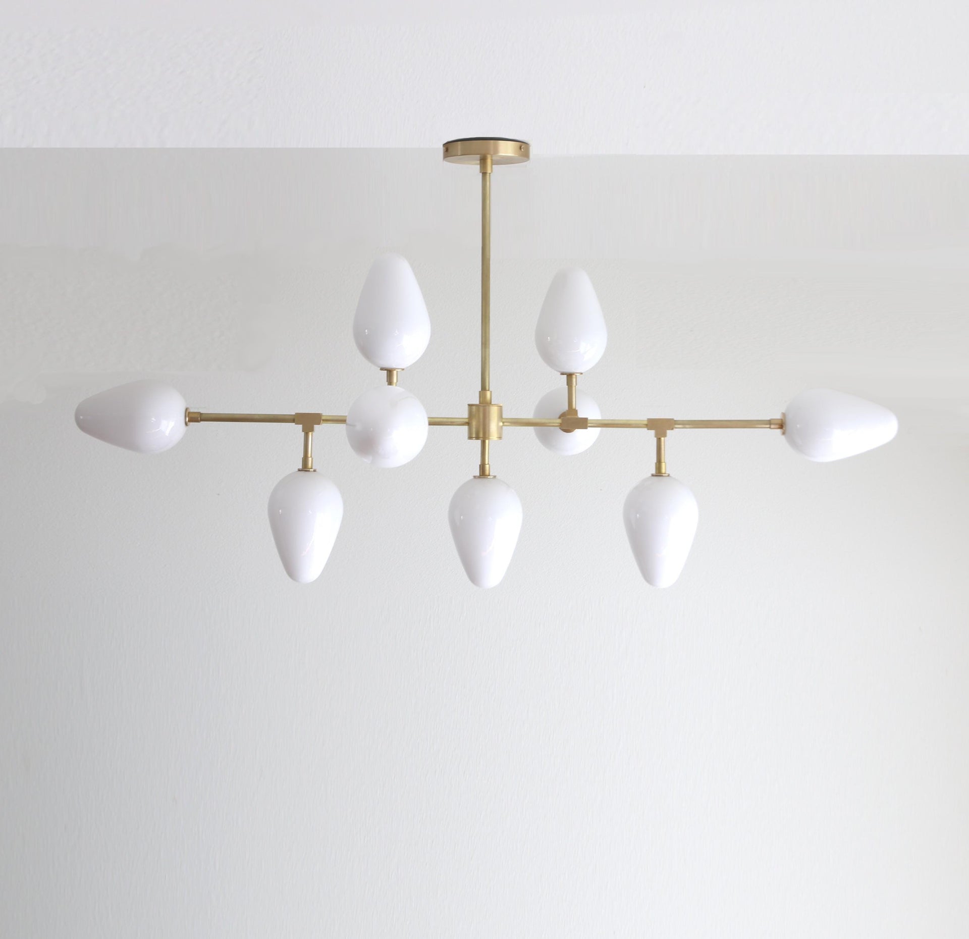 Brass Chandelier, Modern Brass Sputnik Chandelier, Mid-century Modern Sputnik, UL Listed No.4071