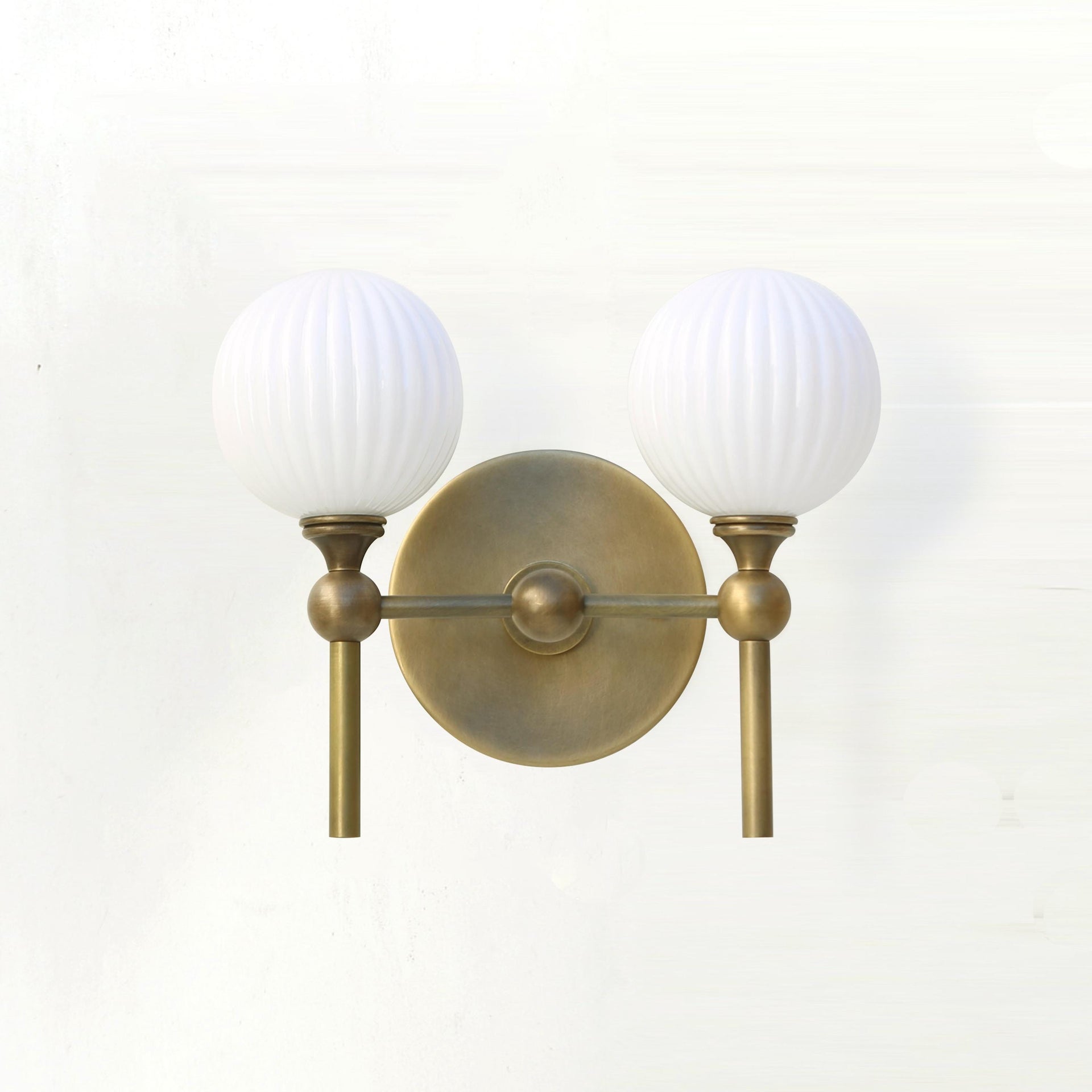 Bathroom Vanity, Vanity Fixture, Mid Century Brass Wall Sconce light, UL Listed YAG-Tulip No.3077