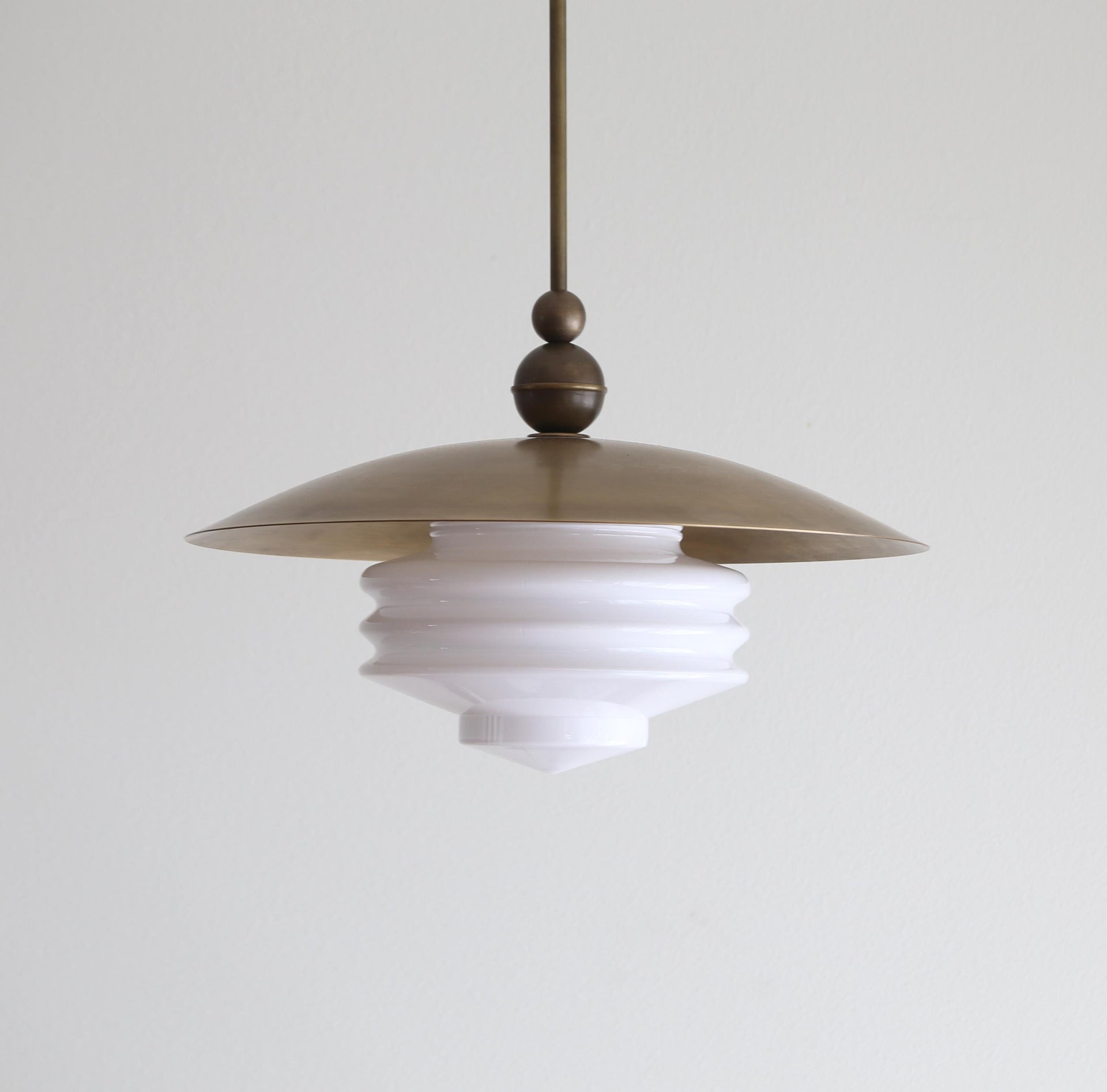 Brass Pendant light - Kitchen Island light with 16" brass shade, UL Listed, No.4079