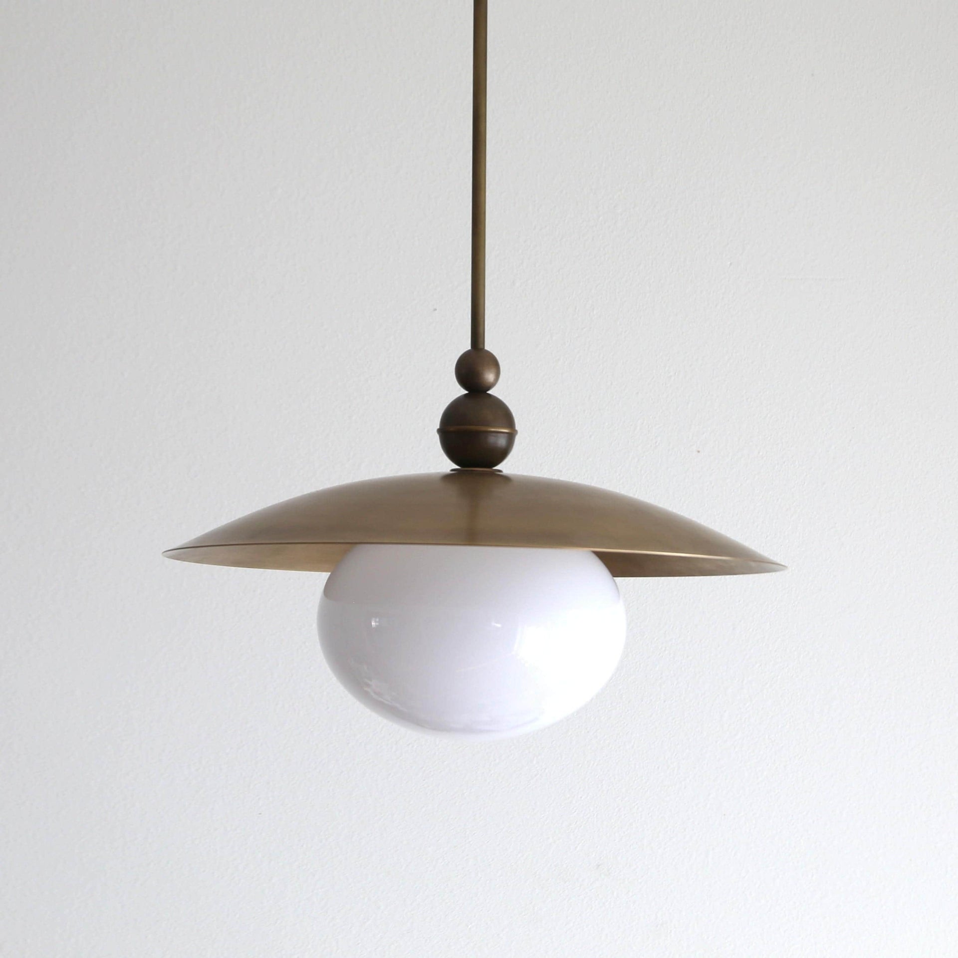 Brass Pendant light - Kitchen Island light with 16" brass shade, UL Listed, No.4080
