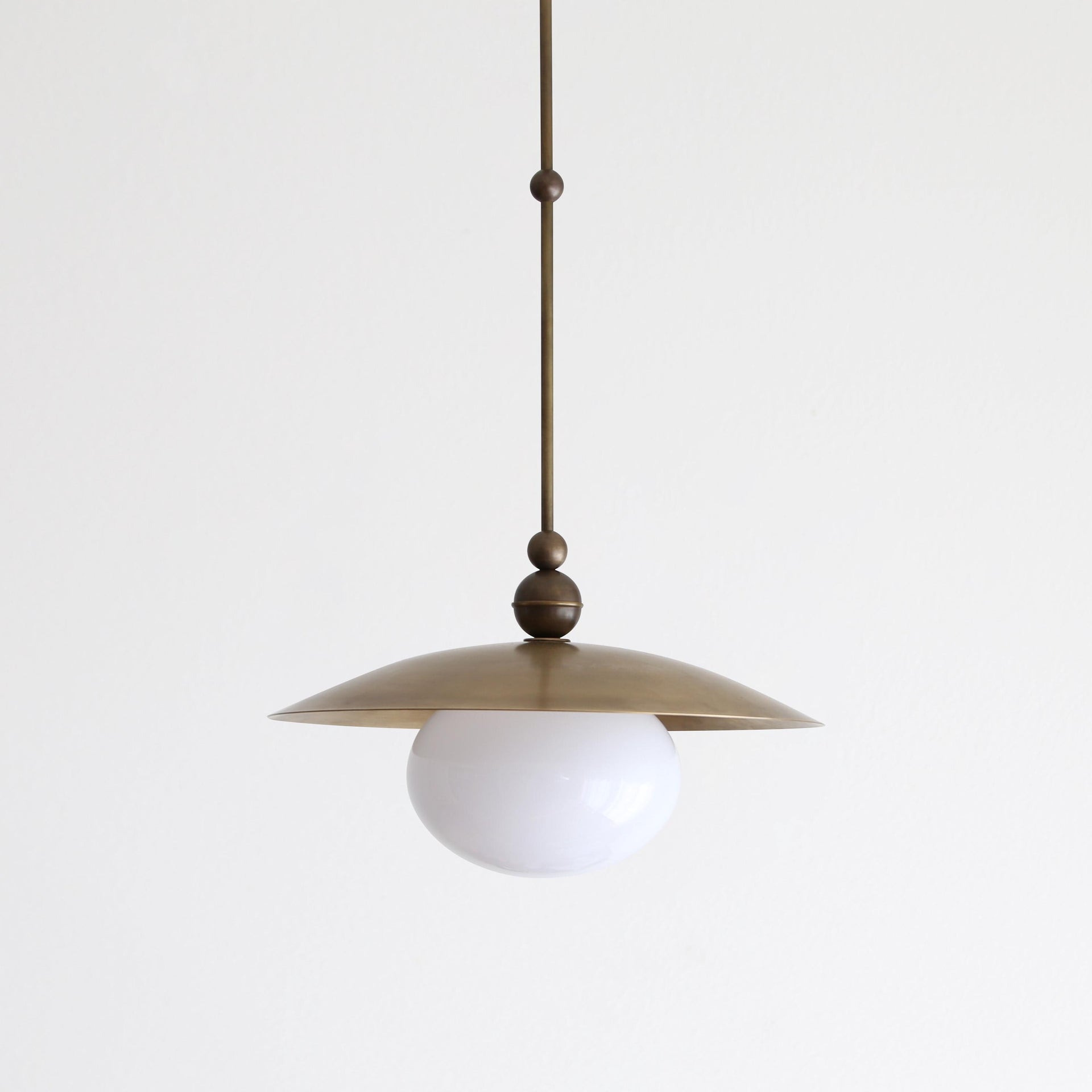 Brass Pendant light - Kitchen Island light with 16" brass shade, UL Listed, No.4080