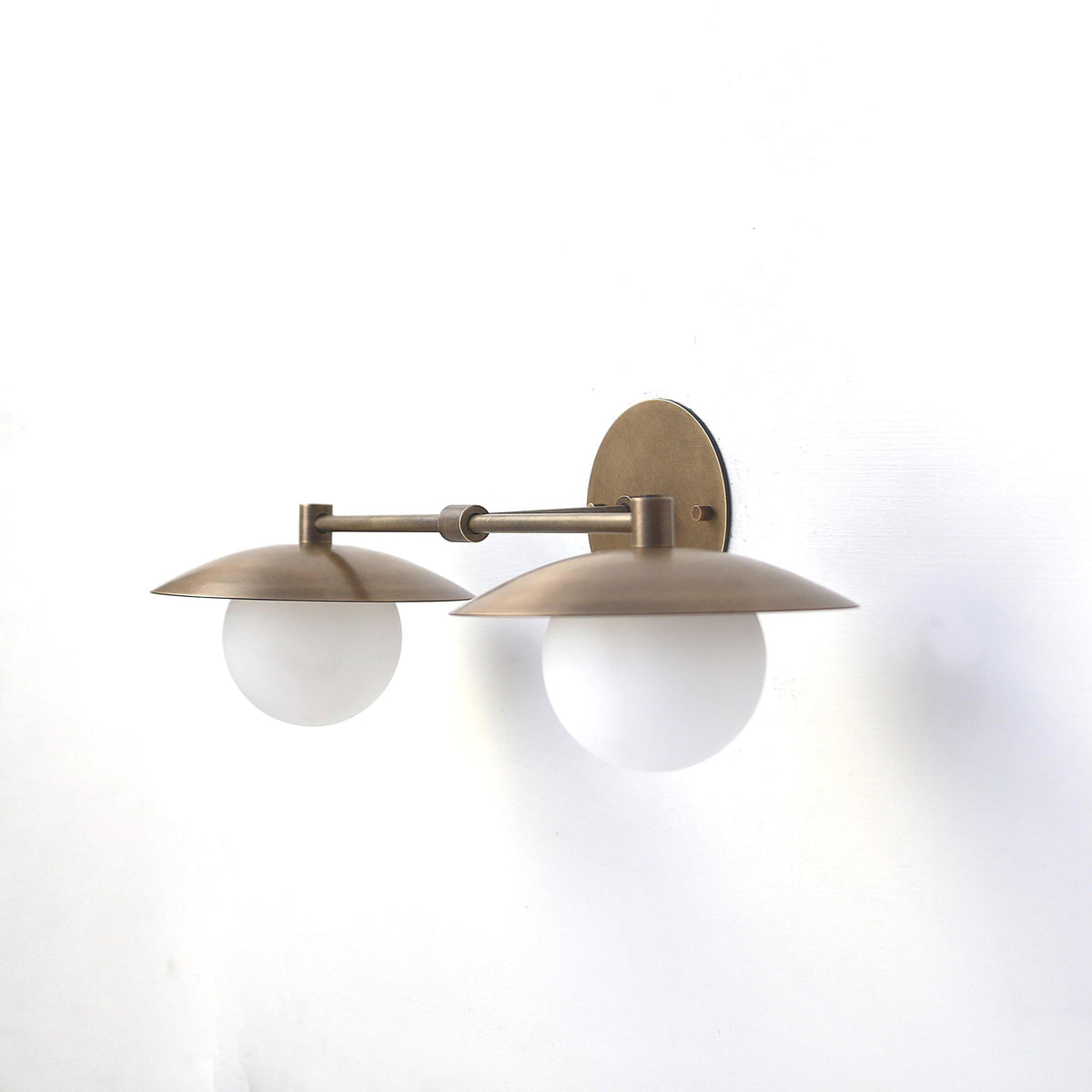 Wall Sconce light, Modern brass light, Bathroom vanity Light, 7'' shade Minimal Sconce Light PPQ4 UL Listed No.0551