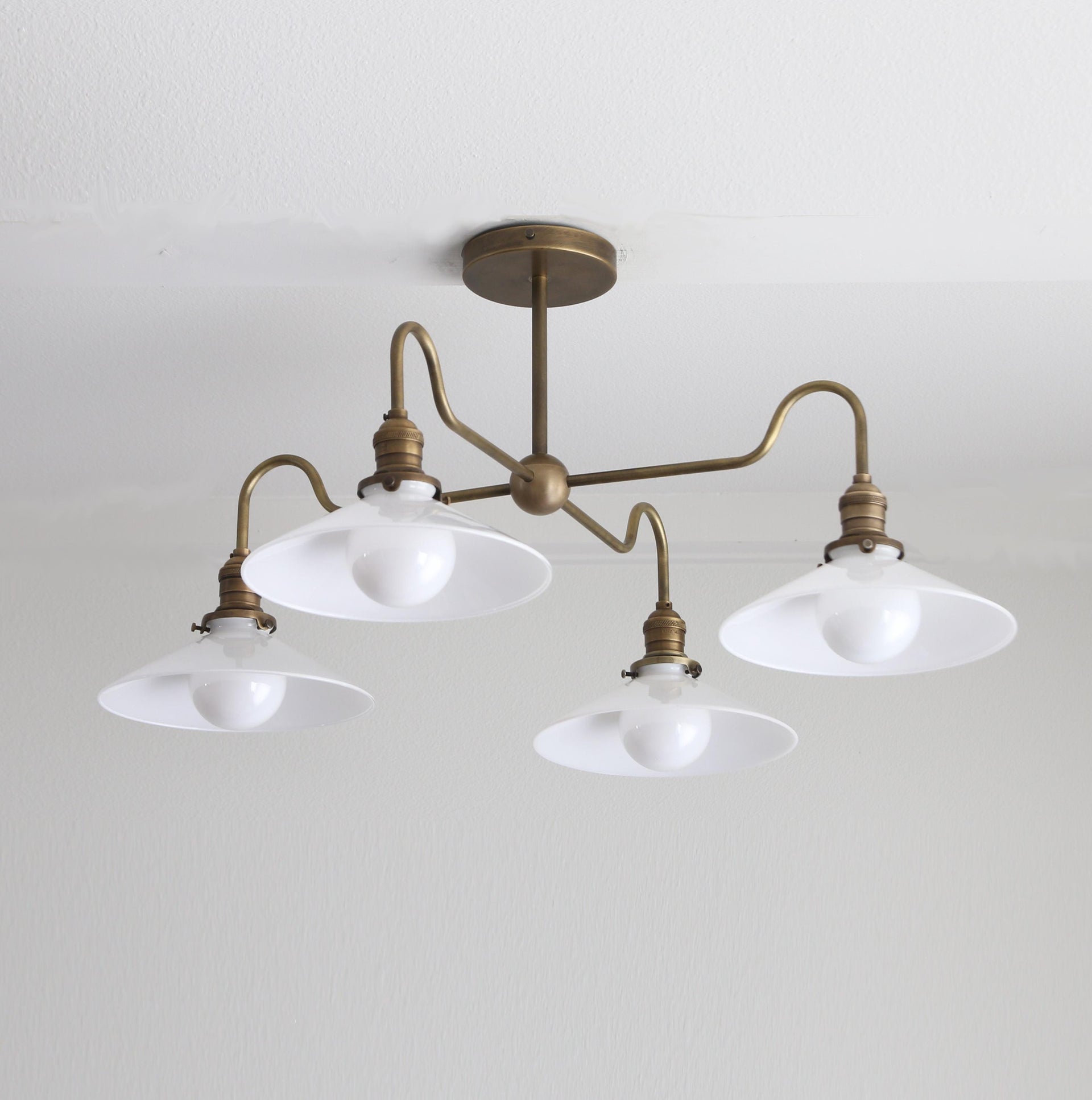 Chandelier -  Kitchen Island light- Ceiling light- Glass Ceiling Light - UL Listed - PPQ, No.S7019