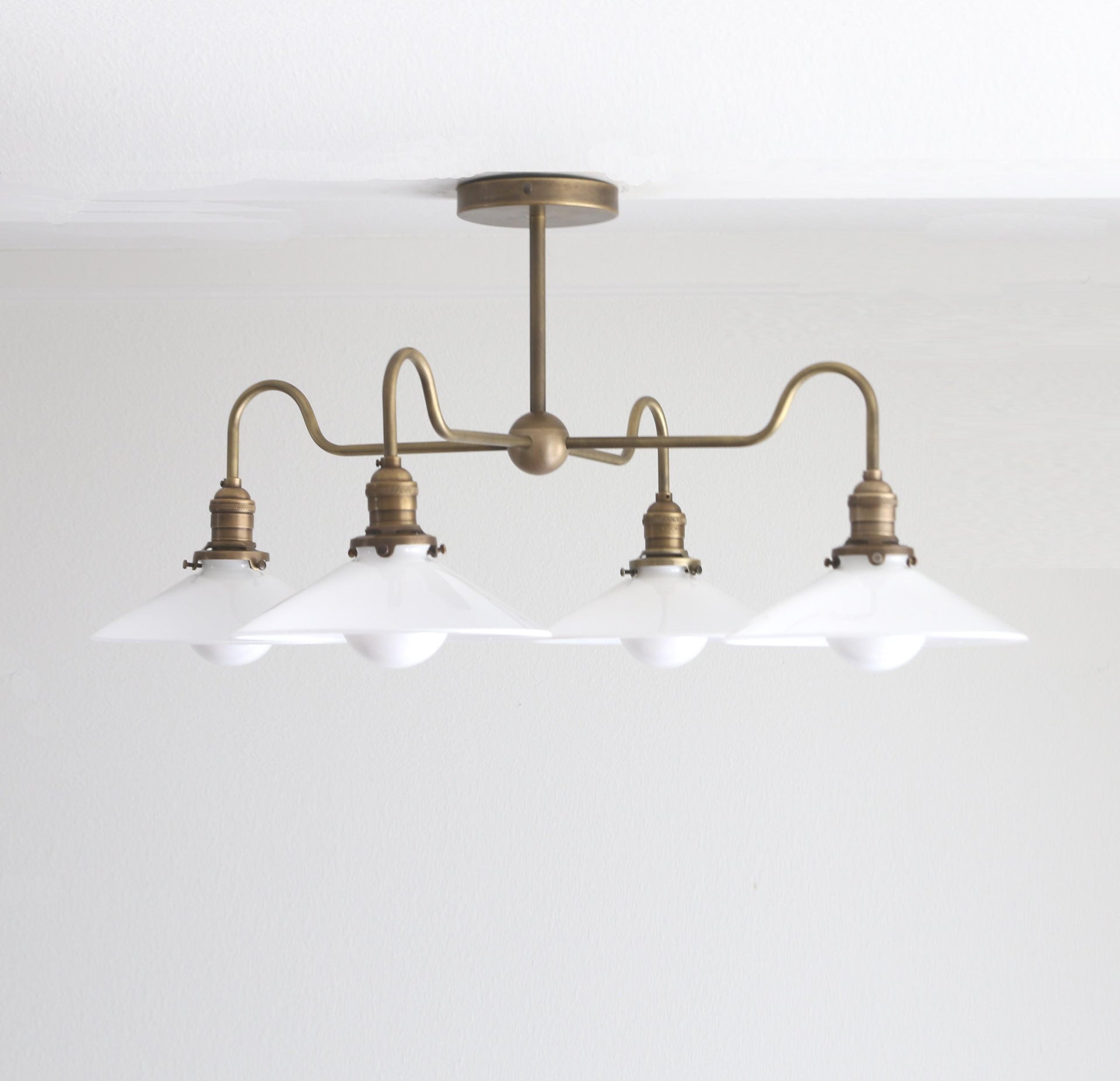 Chandelier -  Kitchen Island light- Ceiling light- Glass Ceiling Light - UL Listed - PPQ, No.S7019
