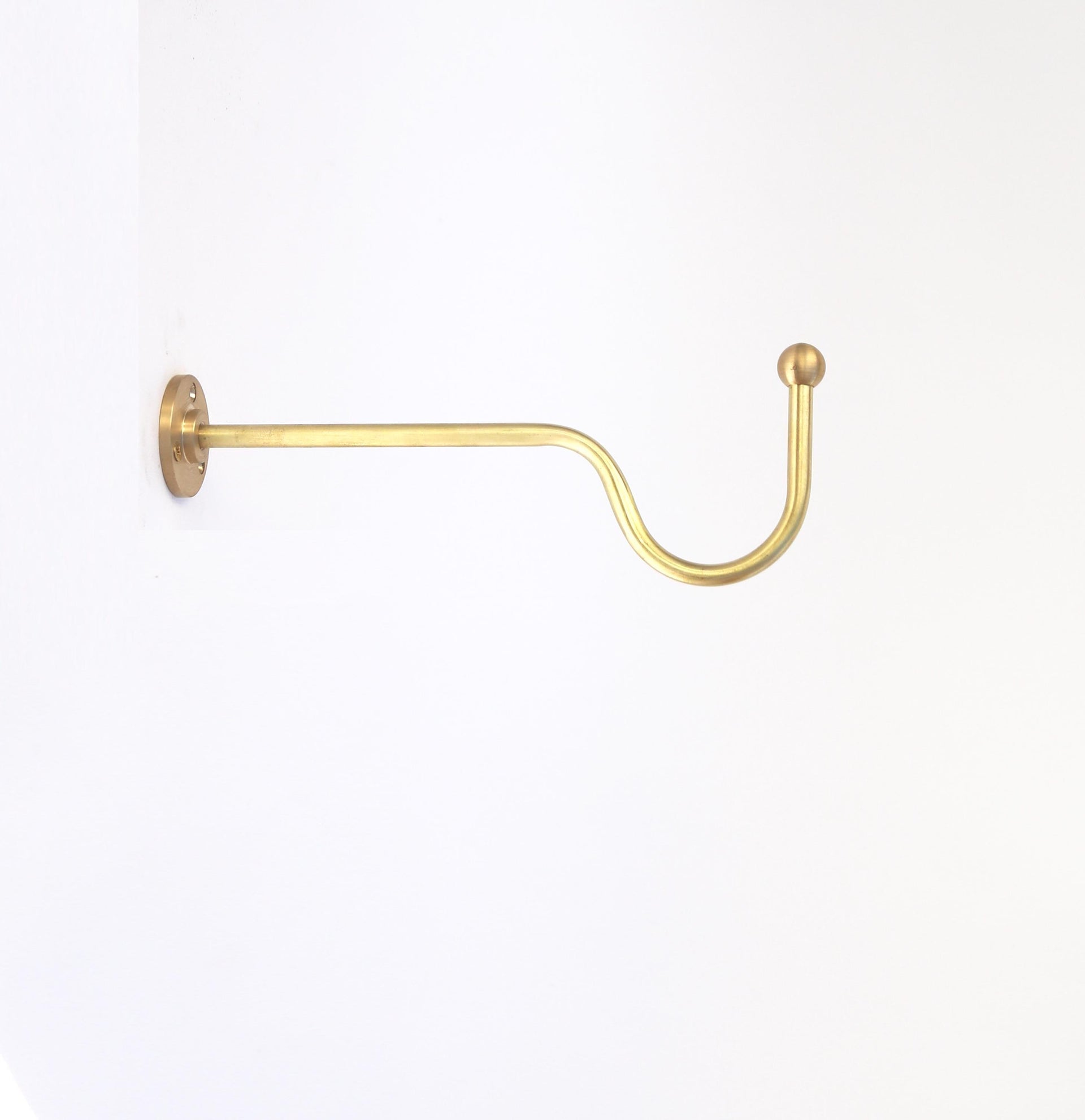 Brass planter hanger - Brass wall hanger - Brass wall hook - Brass planter hook - Brass hanging plant bracket hook. No.0799
