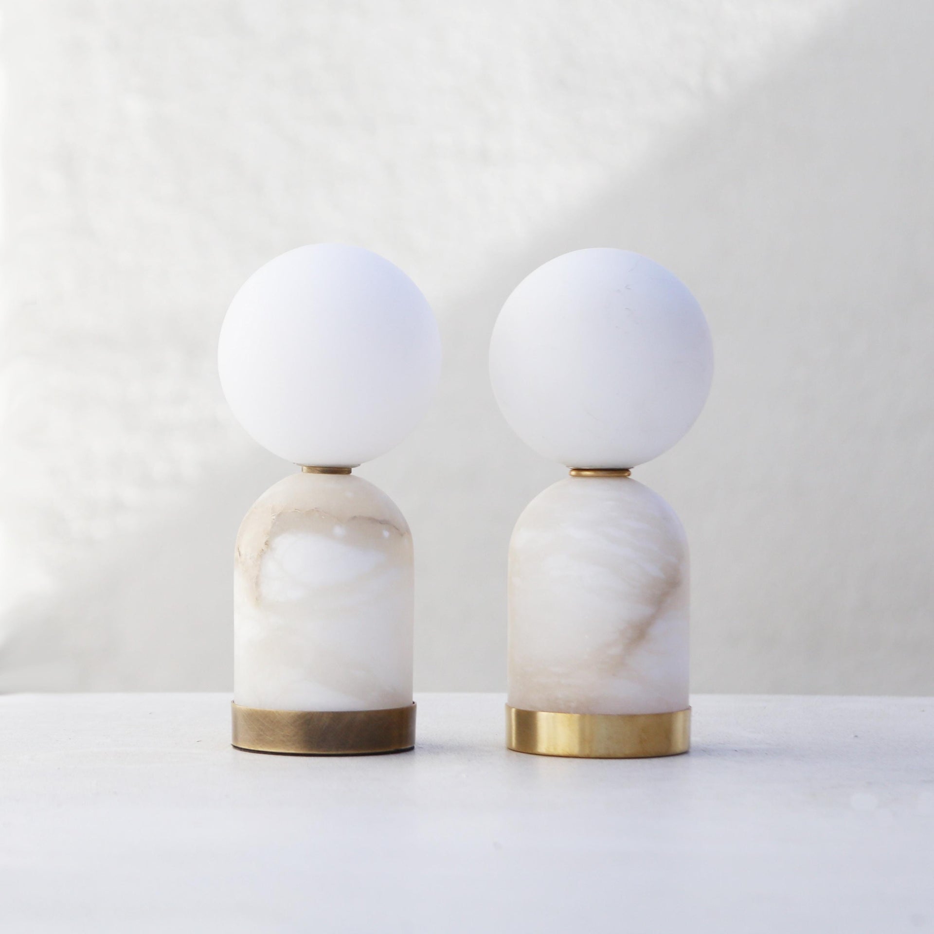 Alabaster Stone Base Table Lamp, Mini Table Lamp, Bedside lamp, Gift Table lamp No.0374