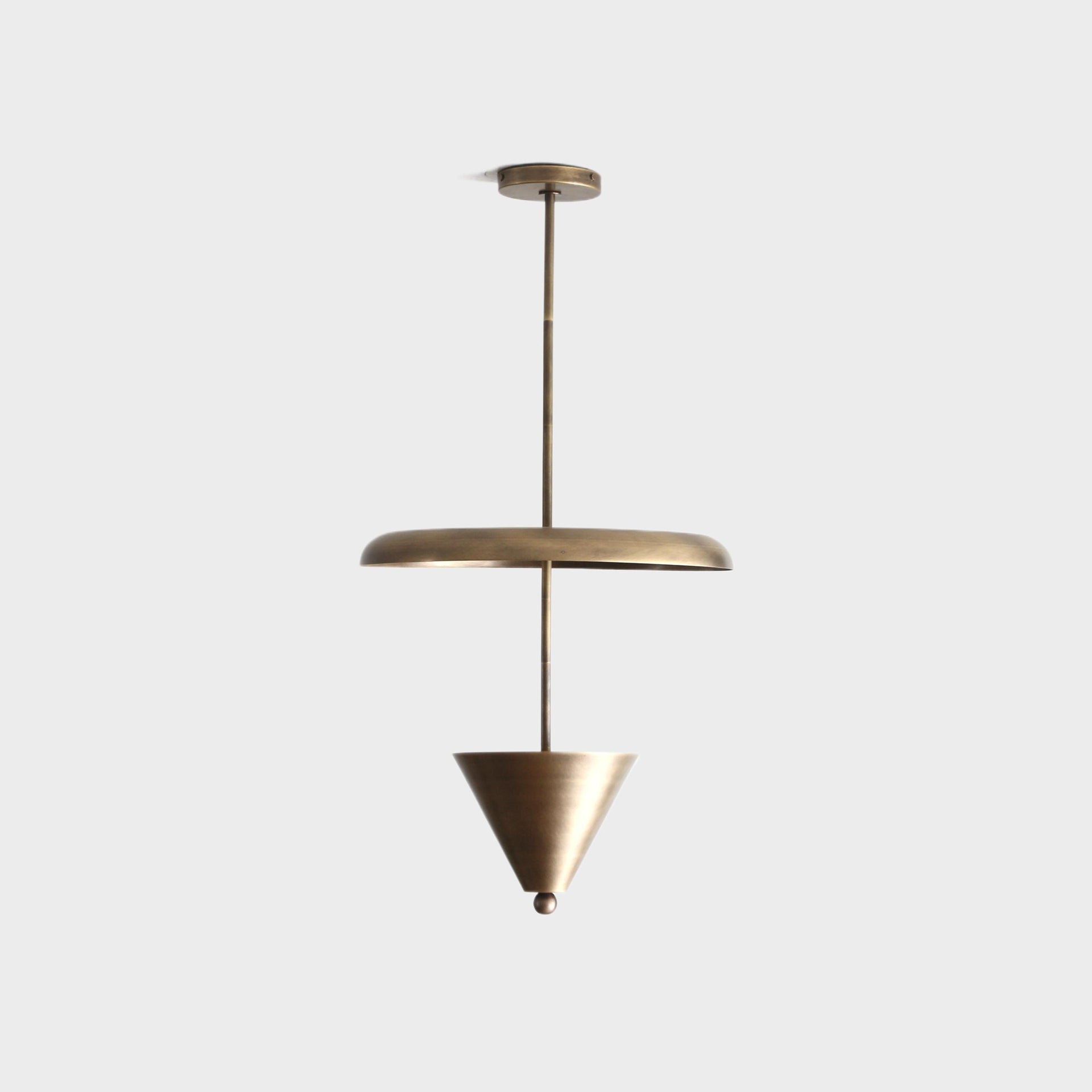 Brass Pendant light - Kitchen Island light with 18" brass shade, UL Listed, No.S7024-4