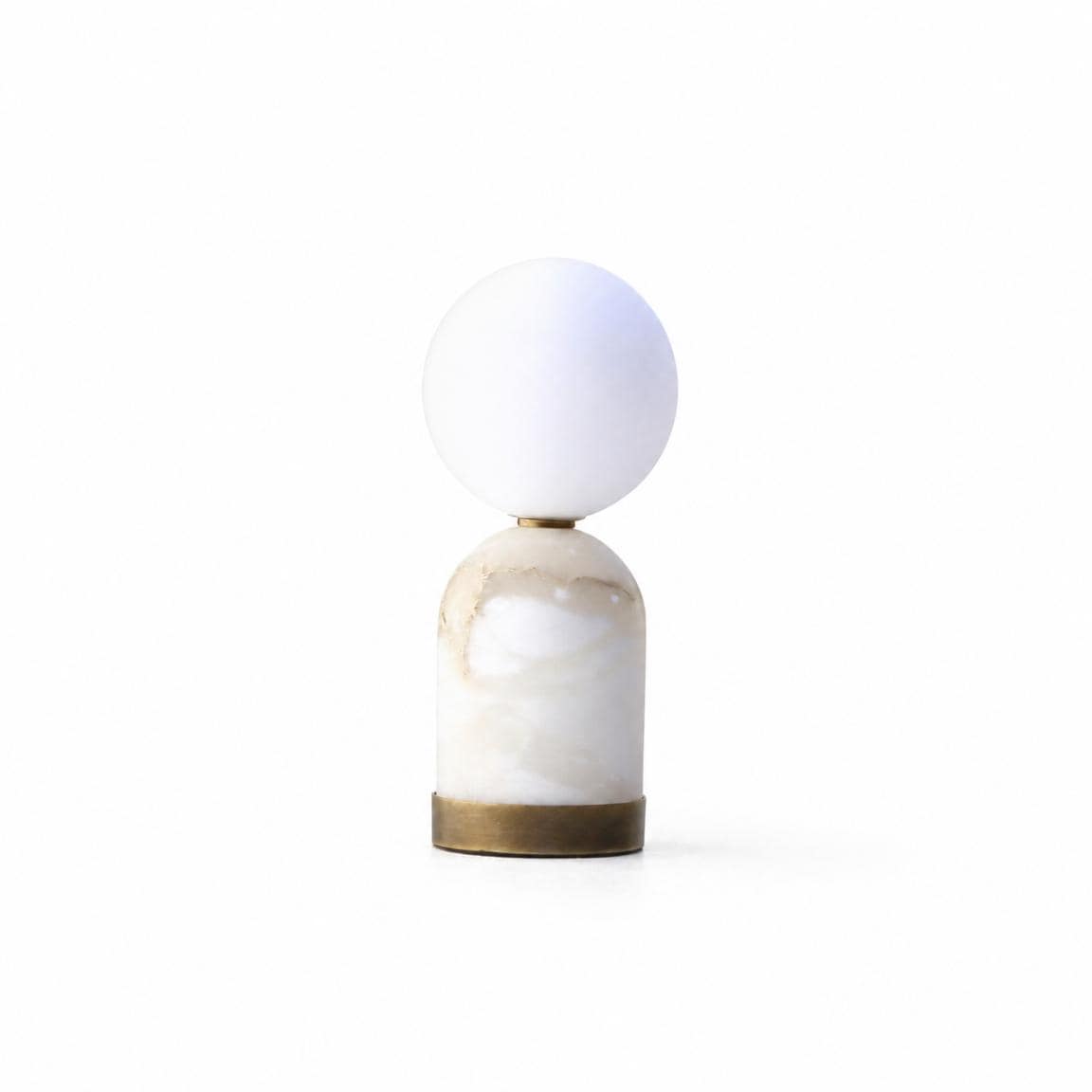 Alabaster Stone Base Table Lamp, Mini Table Lamp, Bedside lamp, Gift Table lamp No.0374