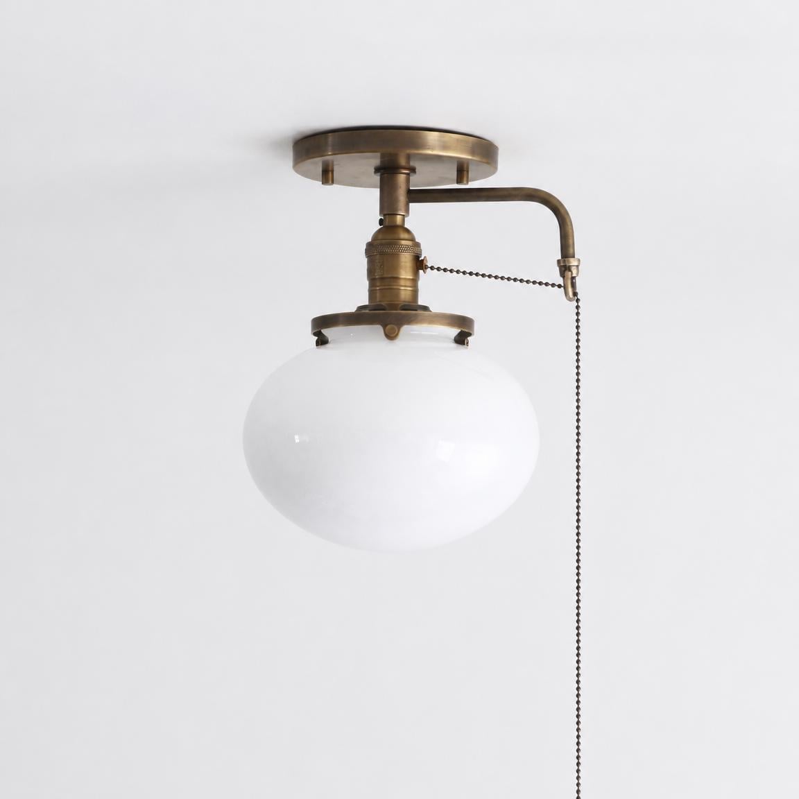 Flush Mount Ceiling Light Fixture - Schoolhouse Ceiling Light -UL Listed, 8"-TUOYUANQ, No.S7026-5