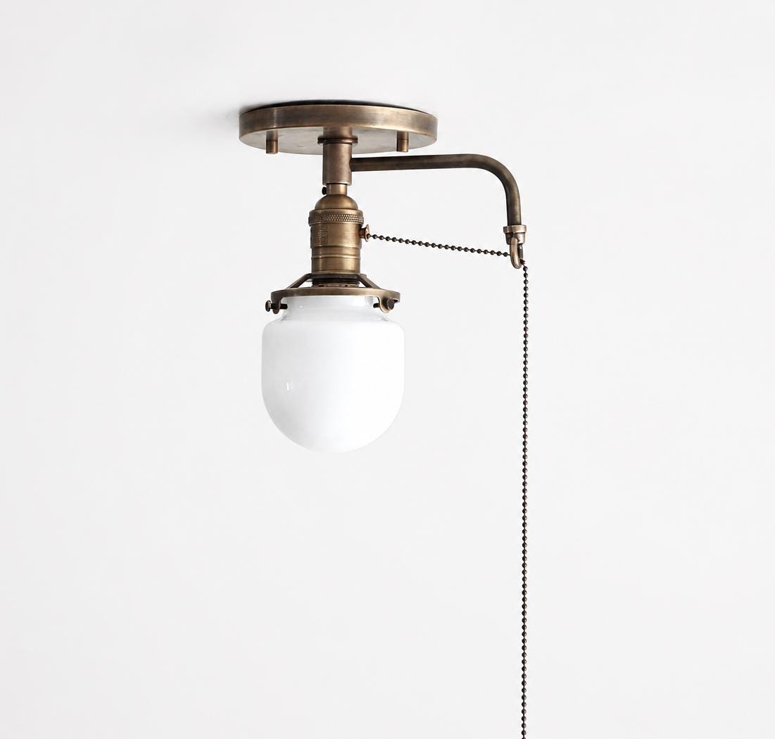 Flush Mount Ceiling Light Fixture - Schoolhouse Ceiling Light -UL Listed, LM1, No.S7026-7
