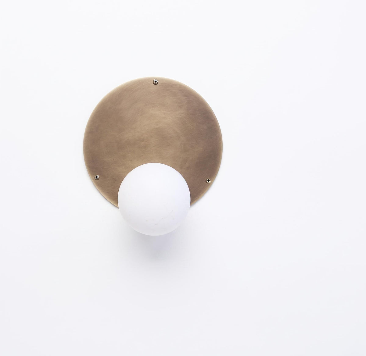 Wall Sconce/Flush mount Ceiling  Light, Mid Century Wall Sconce, Ceiling   Light with white glass  shade, No. PPQ4 S7021-24