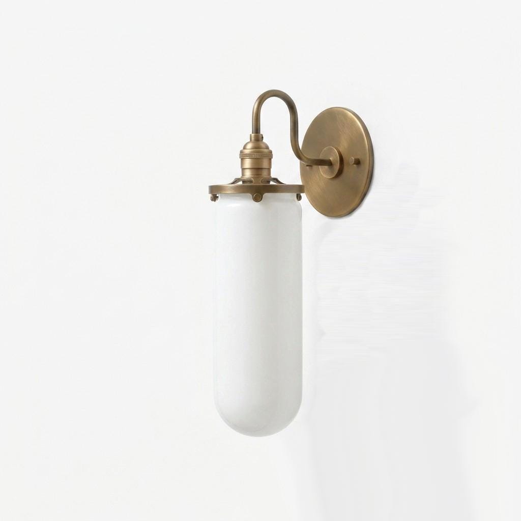 Bathroom Vanity, Vanity Fixture, Mid Century Brass Wall Sconce  light, CC-LM, UL Listed, No.D7021-14