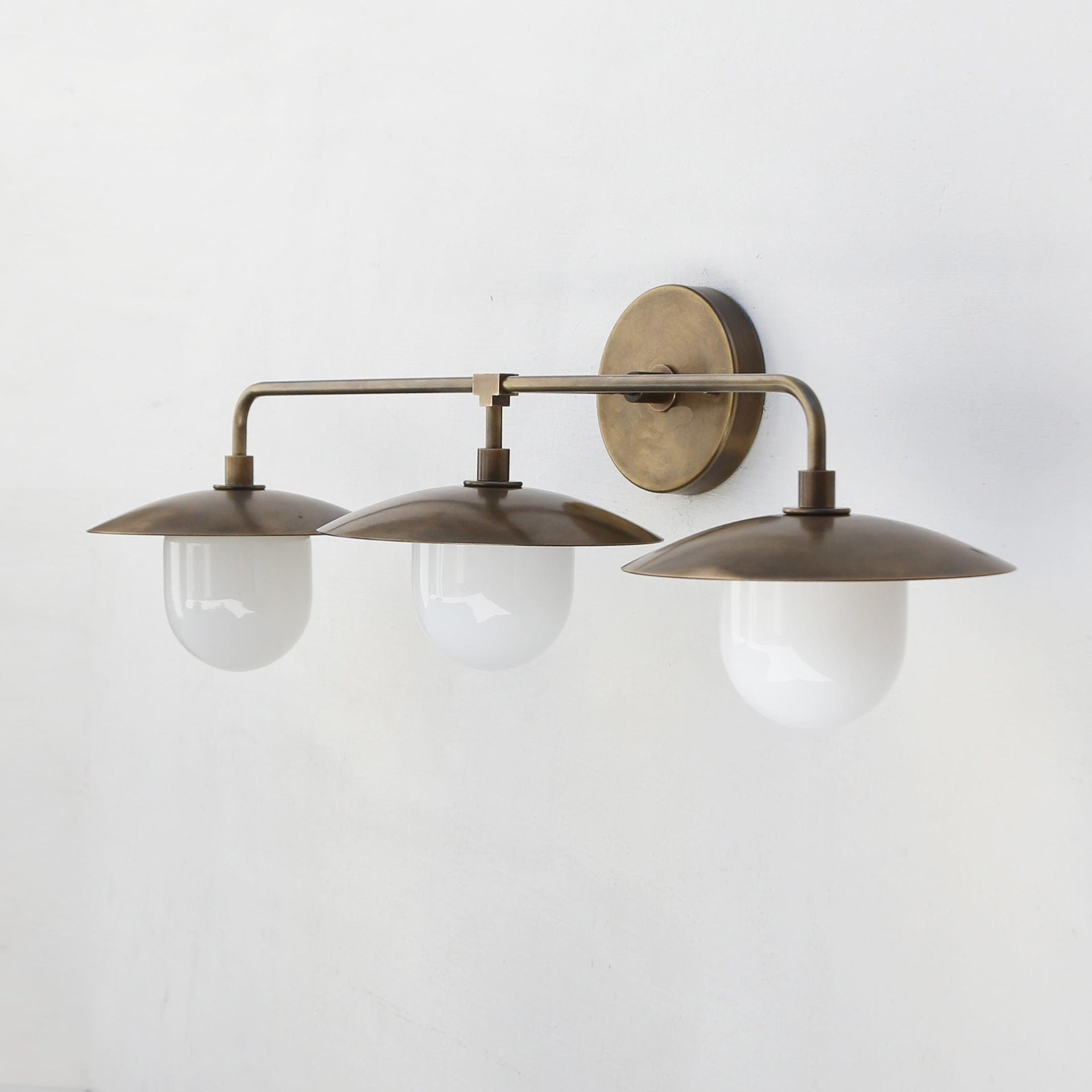 Brass Wall Sconce light with brass shade, Bathroom Vanity Light, Wall Sconce Light-UL Listed - LM2 No.0050