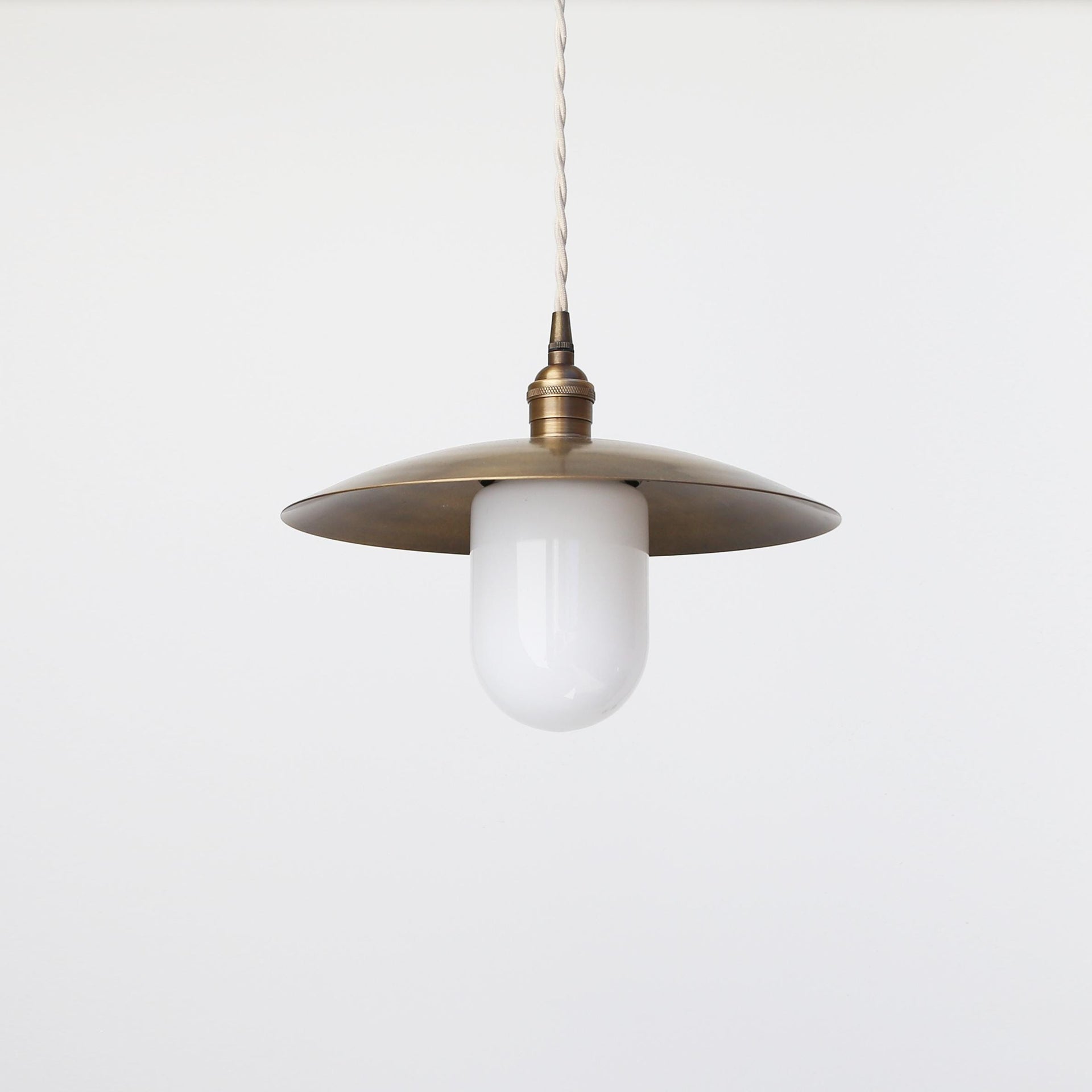 12" Brass Pendant light, Pendant light with 12" brass shade, Industrial pendant light, Kitchen Island light, UL Listed CLM No.0090