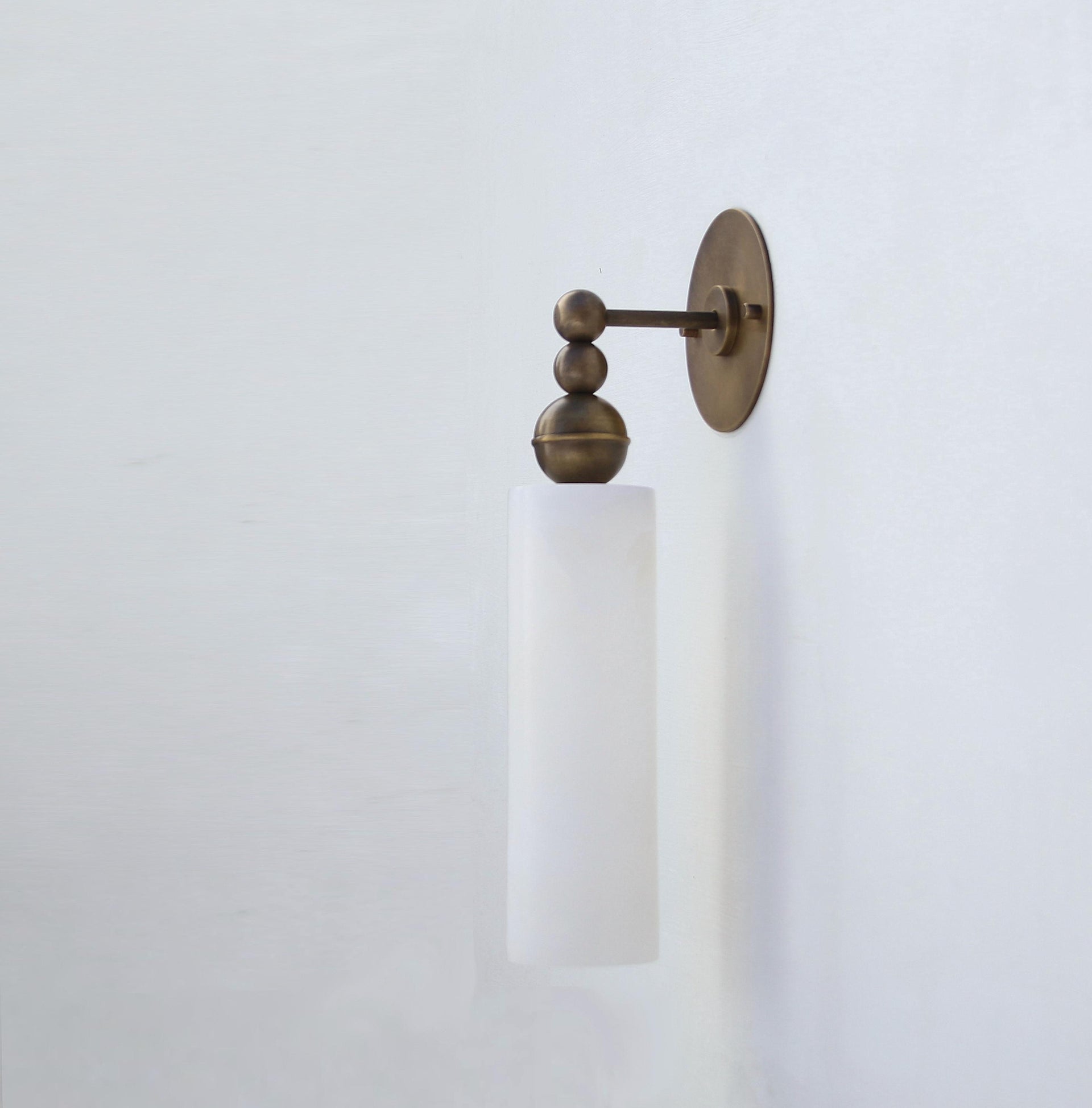 Brass Wall Sconce light - Brass Wall Sconce Light- Brass Wall Sconce with Alabaster Shade, UL Listed, No.0120