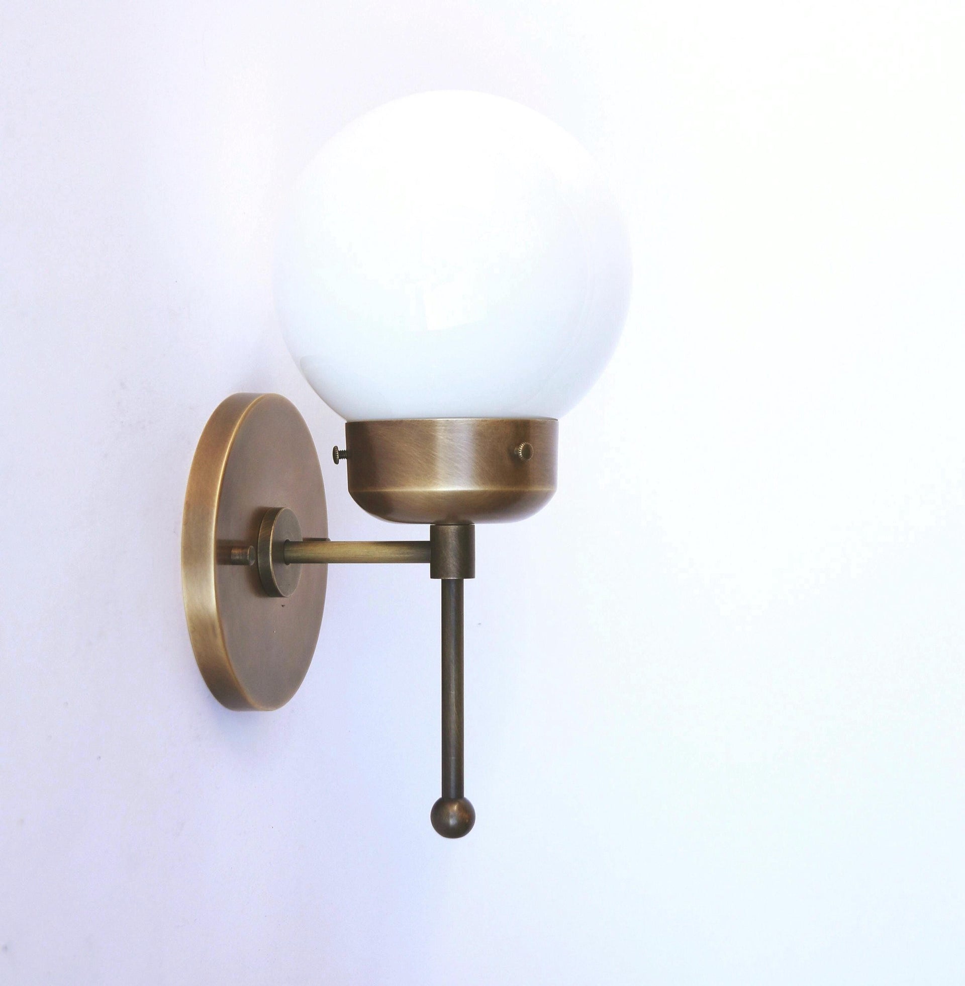 Wall Sconce Light, Mid Century Brass Wall Sconce light, UL Listed, No.0163