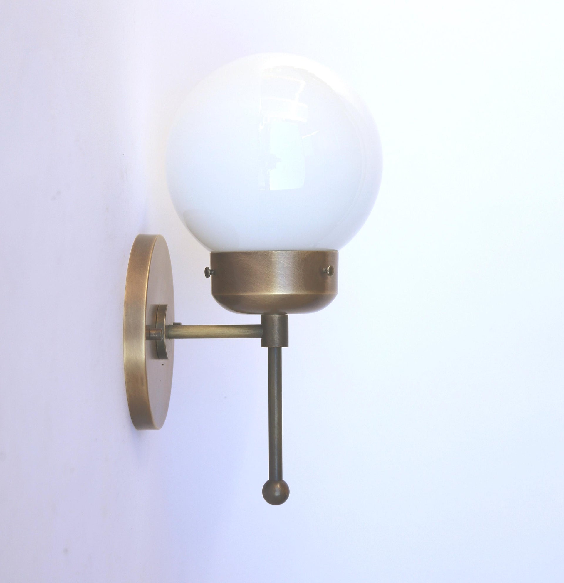 Wall Sconce Light, Mid Century Brass Wall Sconce light, UL Listed, No.0163