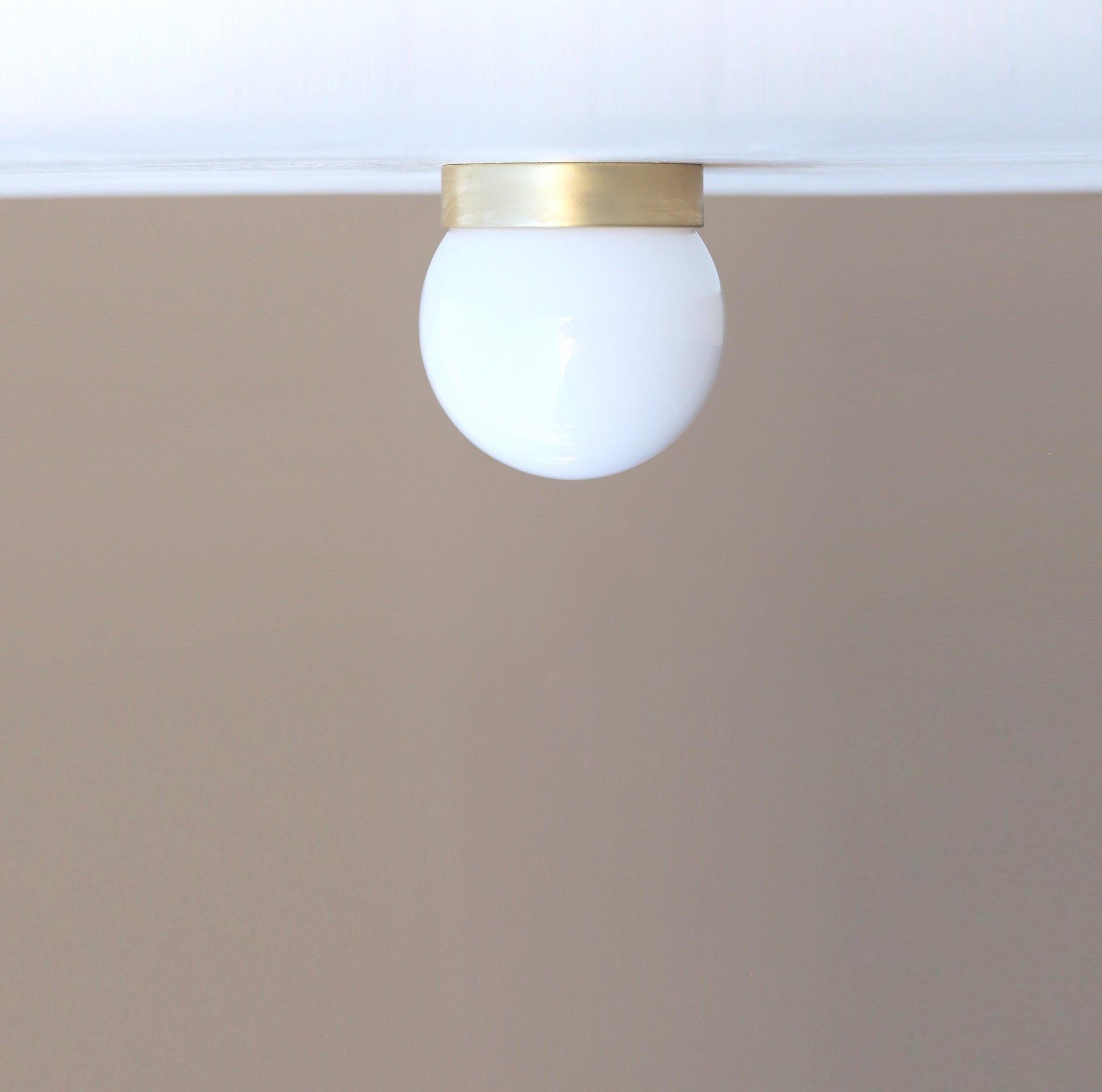 Flush Mount Ceiling Wall Sconce Light Fixture - Modern Globe Lighting Fixtures - Modern Brass Light Fixtures PPQ6, No.0282