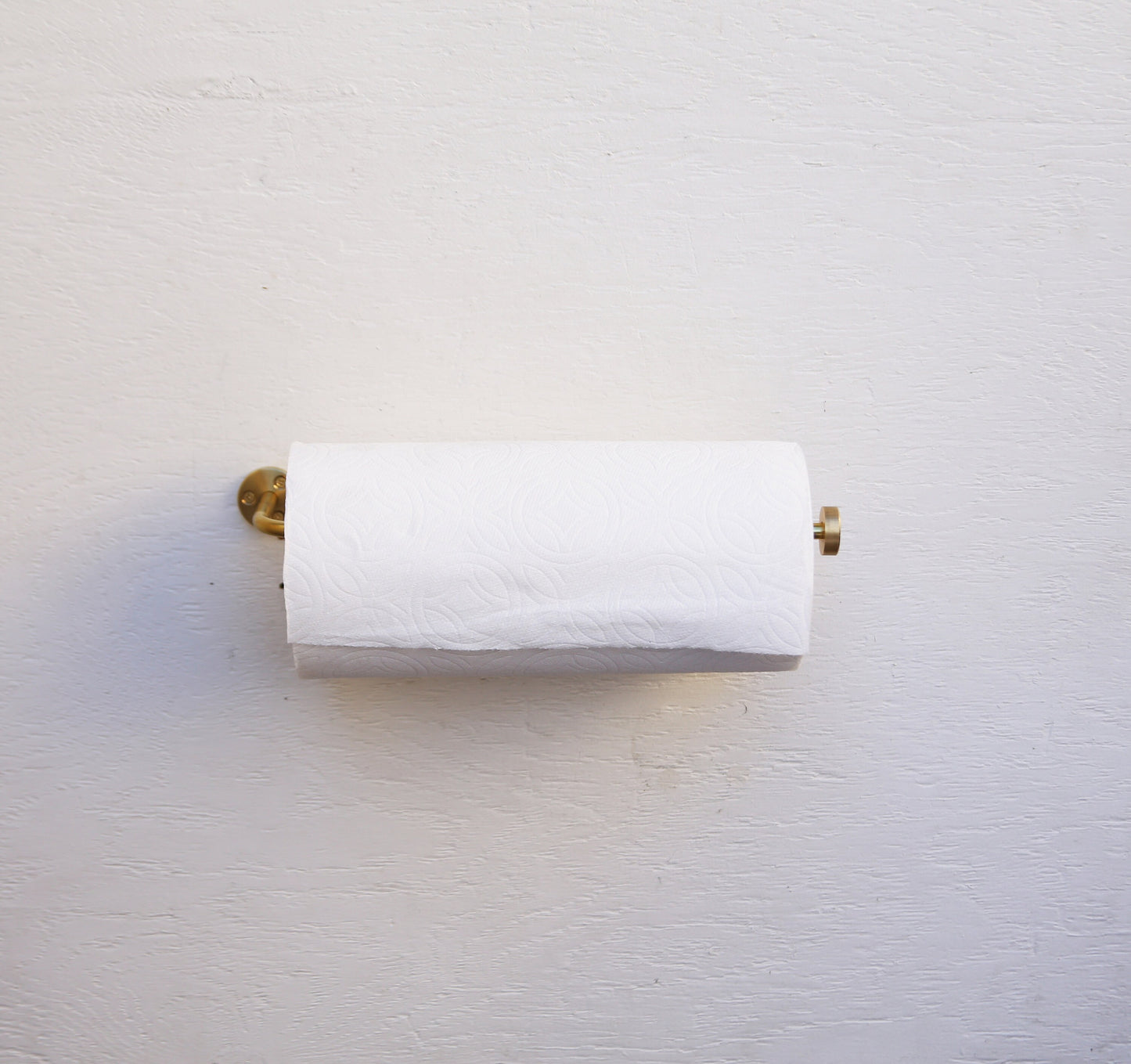 Solid Brass Paper Towel  Holder, Under Cabinet paper Towel  Holder or on the wall, Modern Brass Paper Towel  Holder,