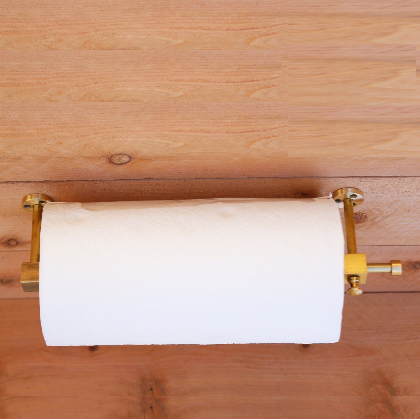 Under Cabinet Paper Towel  Holder or on the wall, Modern Brass Paper Towel  Holder,