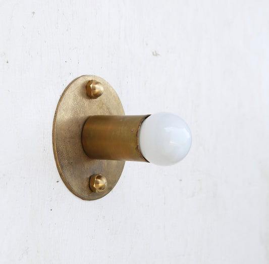 Industrial  Brass Wall Sconce/ Ceiling  Light, Brass Wall Sconce/Ceiling  light